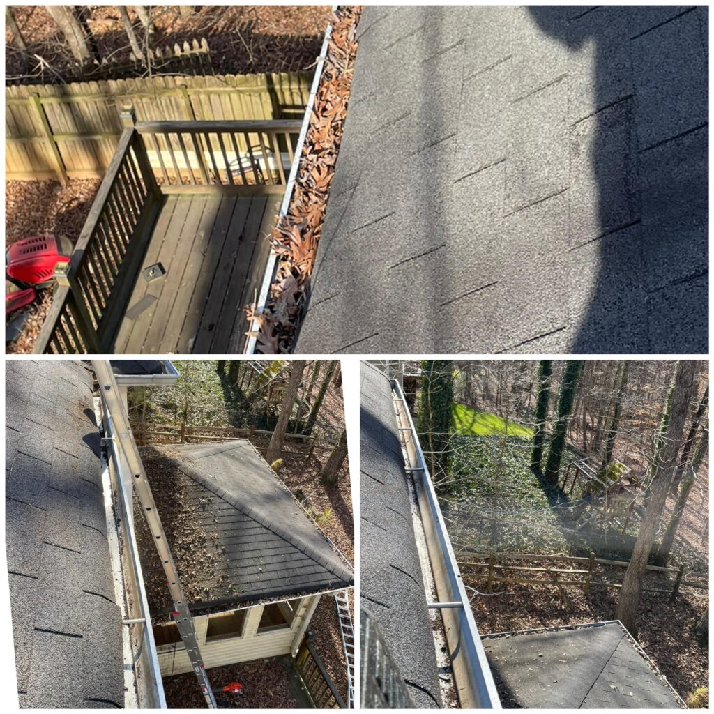 - ProWash 88 Before and After gutter cleaning